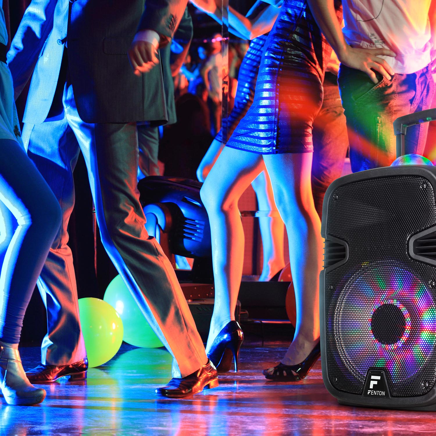 FT12JB Portable Sound System 12" 700W with light show FENTON